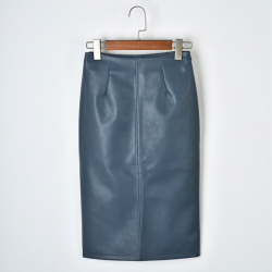 Elegant leather midi skirtDresses