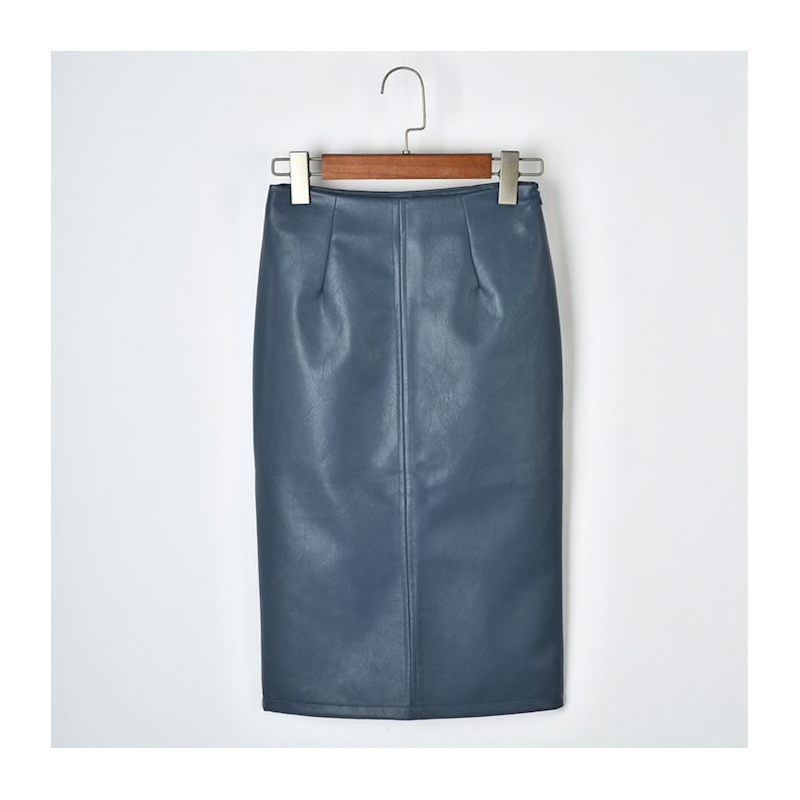 Elegant leather midi skirtDresses