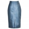 Elegant leather midi skirtDresses