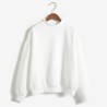 Camisola de veludo quente com manga comprida
