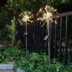 Luzes de dente-leão LED - 120 LEDS - solar alimentado