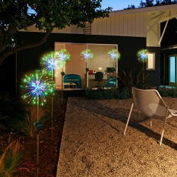 Luzes de dente-leão LED - 120 LEDS - solar alimentado