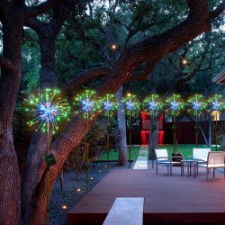LED dandelion lights - 120 LEDS - solar poweredSolar lighting