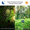 Luzes de dente-leão LED - 120 LEDS - solar alimentado