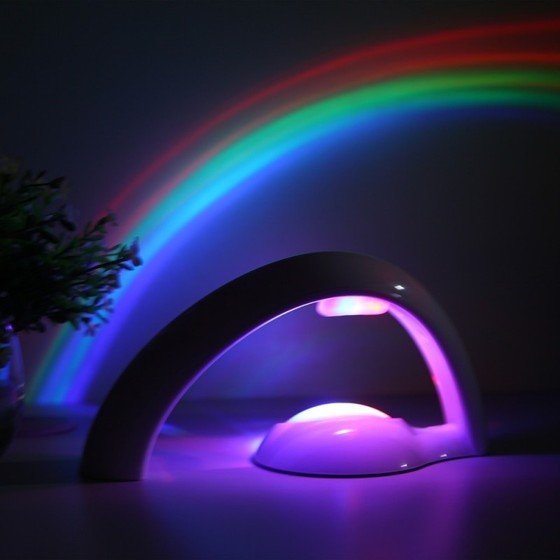 LED colorful rainbow projector - night lightLights & lighting
