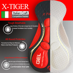 Roupa interior de ciclismo com 3D & 5D gel pad