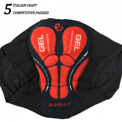 Roupa interior de ciclismo com 3D & 5D gel pad