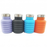 Frasco de água de silicone dobrável 500 ml