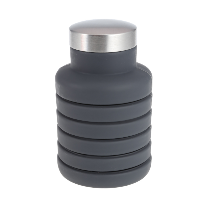 Frasco de água de silicone dobrável 500 ml