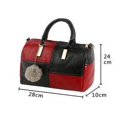 Bolsa de ombro e crossbody pequeno com borla