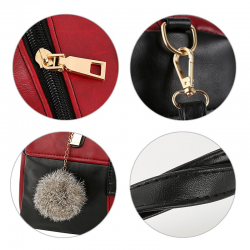Bolsa de ombro e crossbody pequeno com borla