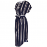Elegante vestido listrado