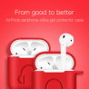 Caso de fone de ouvido de silicone macio para Apple AirPods com gancho