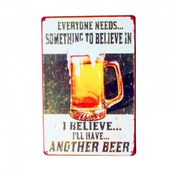 SAVE WATER DRINK BEER poster de metal vintage - adesivo de parede
