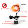 Luz interior do carro - tira conduzida com USB 5 m
