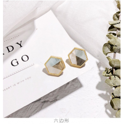 Geometric acrylic small stud earringsEarrings