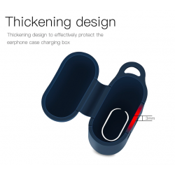 Caso de fone de ouvido de silicone macio para Apple AirPods com gancho