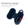 Caso de fone de ouvido de silicone macio para Apple AirPods com gancho