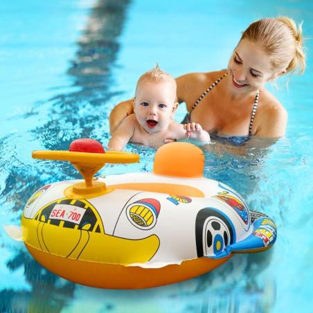 Carro inflável da piscina - assento do bebê