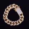 Pulseira de luxo com zircons