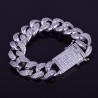 Pulseira de luxo com zircons
