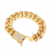 Pulseira de luxo com zircons