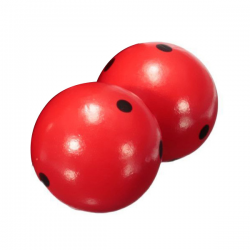 Carrinho de madeira com bola - brinquedo