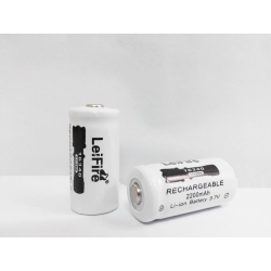 CR123A 16340 - 2200mAh 3.7V - bateria recarregável 10 peças
