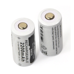 CR123A 16340 - 2200mAh 3.7V - bateria recarregável 10 peças
