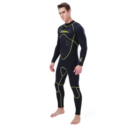 terno de mergulho de 3mm - fato de banho de corpo completo neoprene