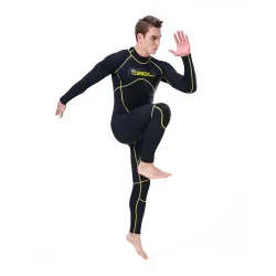 terno de mergulho de 3mm - fato de banho de corpo completo neoprene