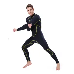 terno de mergulho de 3mm - fato de banho de corpo completo neoprene