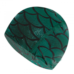 Tampa de natação de nylon com padrão de sereia - unisex