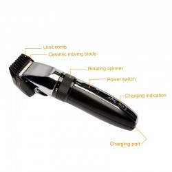 cortador de cabelo elétrico - recarregável - sem fio - comprimentos ajustáveis