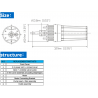 DC 12V/24V 6L/min - 70m de profundidade - para painéis de energia solar - mini bomba submersível elétrica