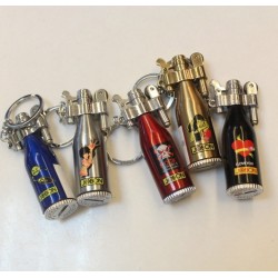 Retro mini metal lighter with keychain - refillableLighters