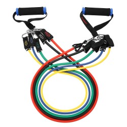Yoga & fitness resistance bands - 17 pieces set with bagEquipment