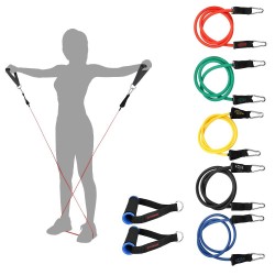 Yoga & fitness resistance bands - 17 pieces set with bagEquipment