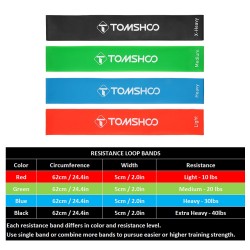 Yoga & fitness resistance bands - 17 pieces set with bagEquipment