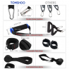 Yoga & fitness resistance bands - 17 pieces set with bagEquipment