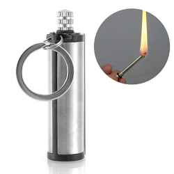 Flint de metal fósforo isqueiro - camping - iniciante de emergência - 1500 vezes