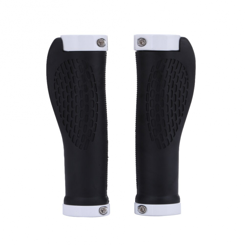 Anti-skid rubber - handlebar grips - for MTB bike - lock-on ends - 2 piecesBicycle