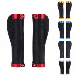 Borracha antiderrapante - apertos de guiador - para moto MTB - extremidades de bloqueio - 2 peças