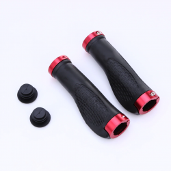 Borracha antiderrapante - apertos de guiador - para moto MTB - extremidades de bloqueio - 2 peças