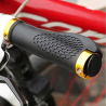 Borracha antiderrapante - apertos de guiador - para moto MTB - extremidades de bloqueio - 2 peças
