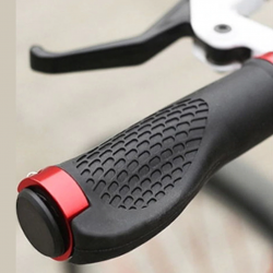 Borracha antiderrapante - apertos de guiador - para moto MTB - extremidades de bloqueio - 2 peças