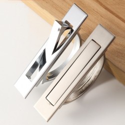 Hidden furniture handle with screws - stainless steelFurniture