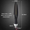 12 LED - luzes de sinal de volta de motocicleta - indicadores para Kawasaki & Harley 2 pcs