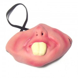 Funny - scary - latex half face mask - HalloweenMasks