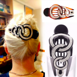 Pino de cabelo elegante com cristais